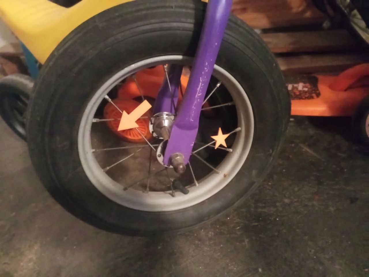 Bicycle Spoke Star Ornament