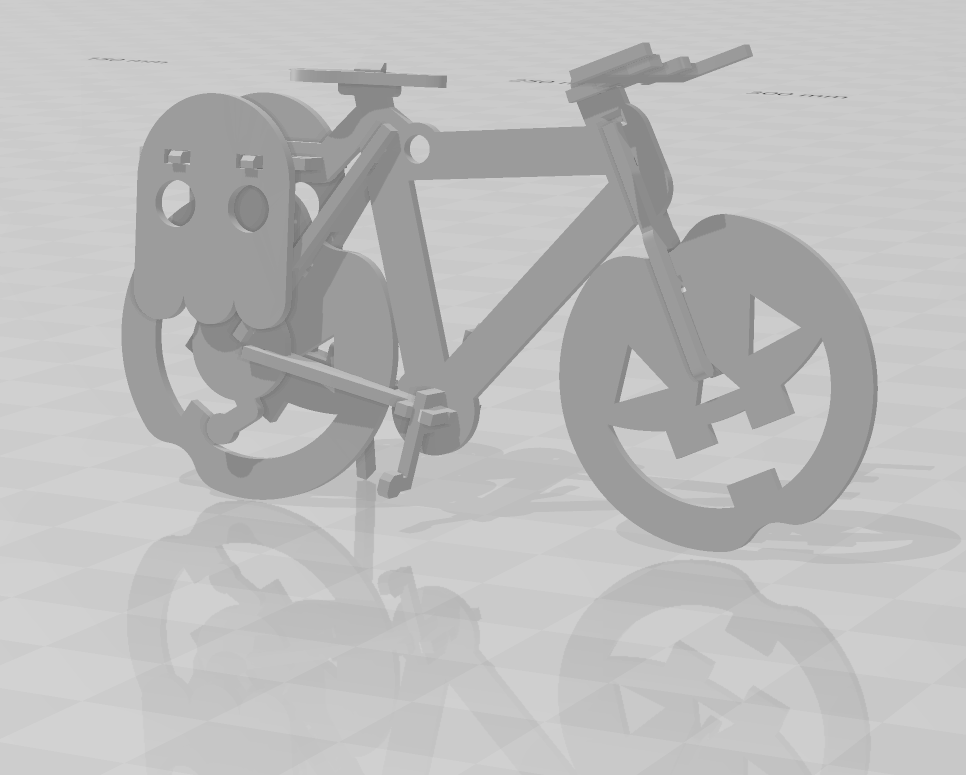 Halloween Ghost Bike Kit Card