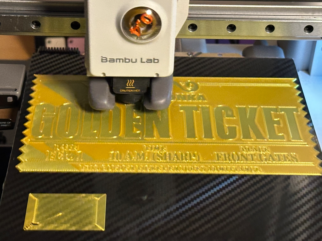 Willy Wonka golden Ticket - with update