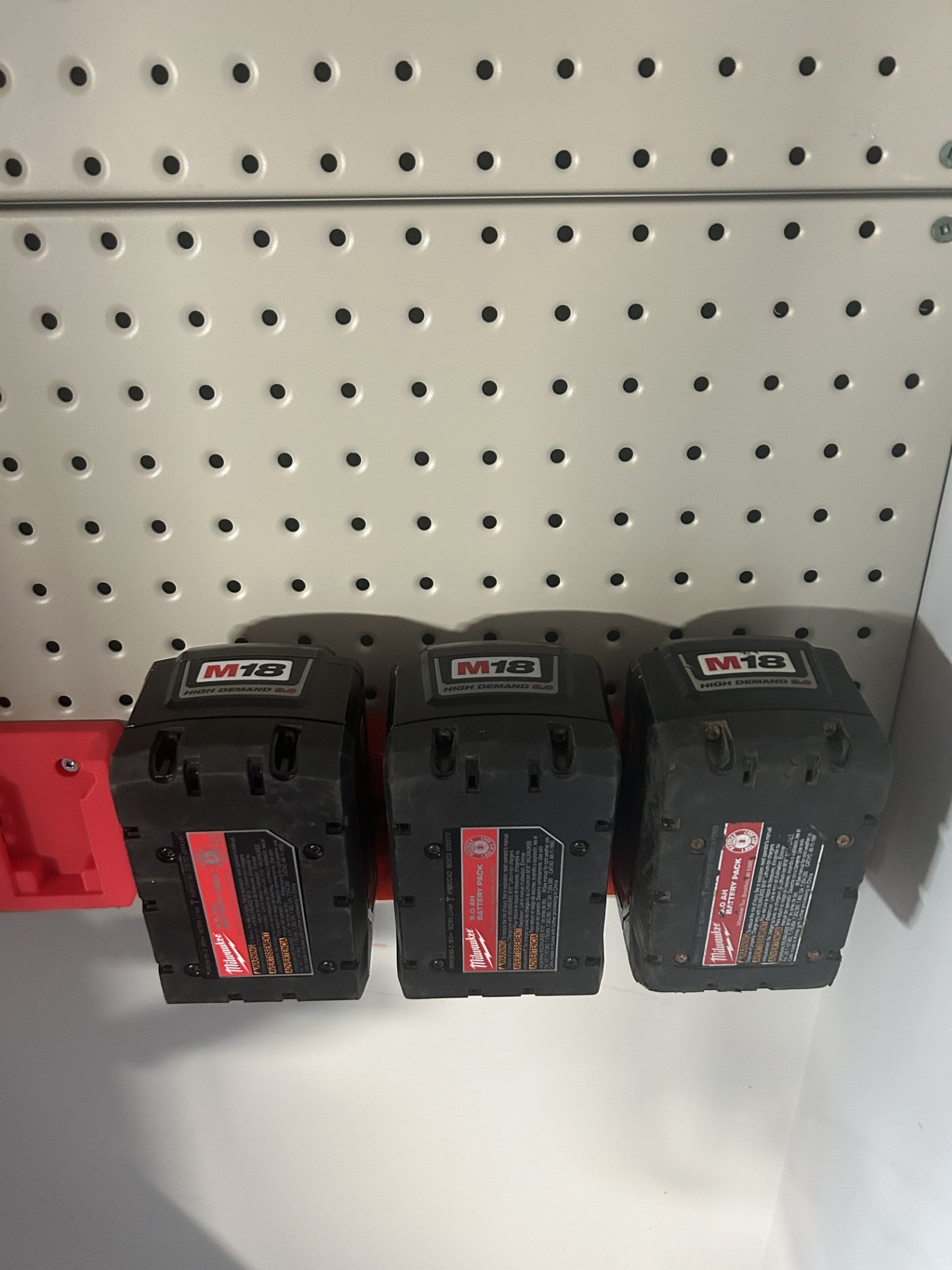 Milwaukee Tool Holders for Pegboard or Wall Control