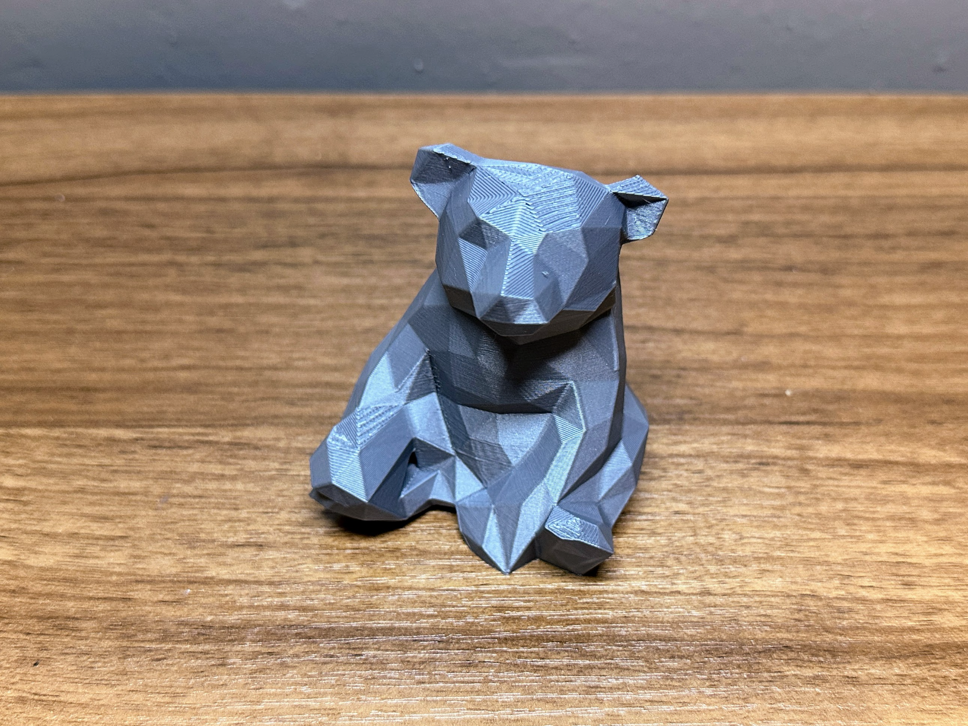 3" Low Poly Bear Chilling Statue Toy~no supports