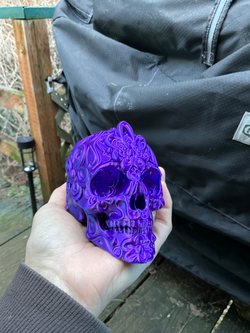 Sugar Skull multi color painted compatible