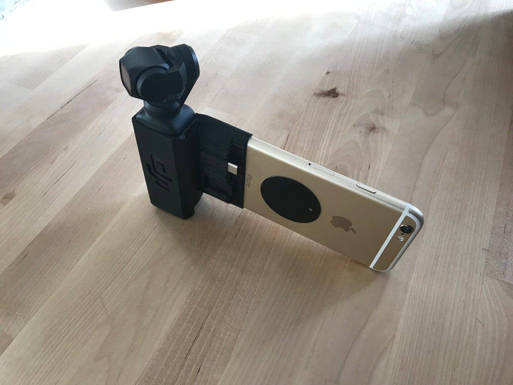DJI Osmo Pocket fitting Phone and Tripod Mount