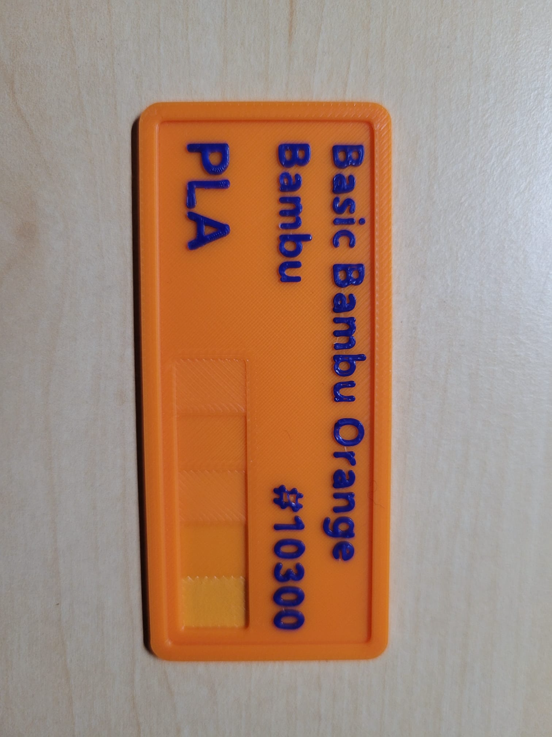 Bambu Filament Swatches