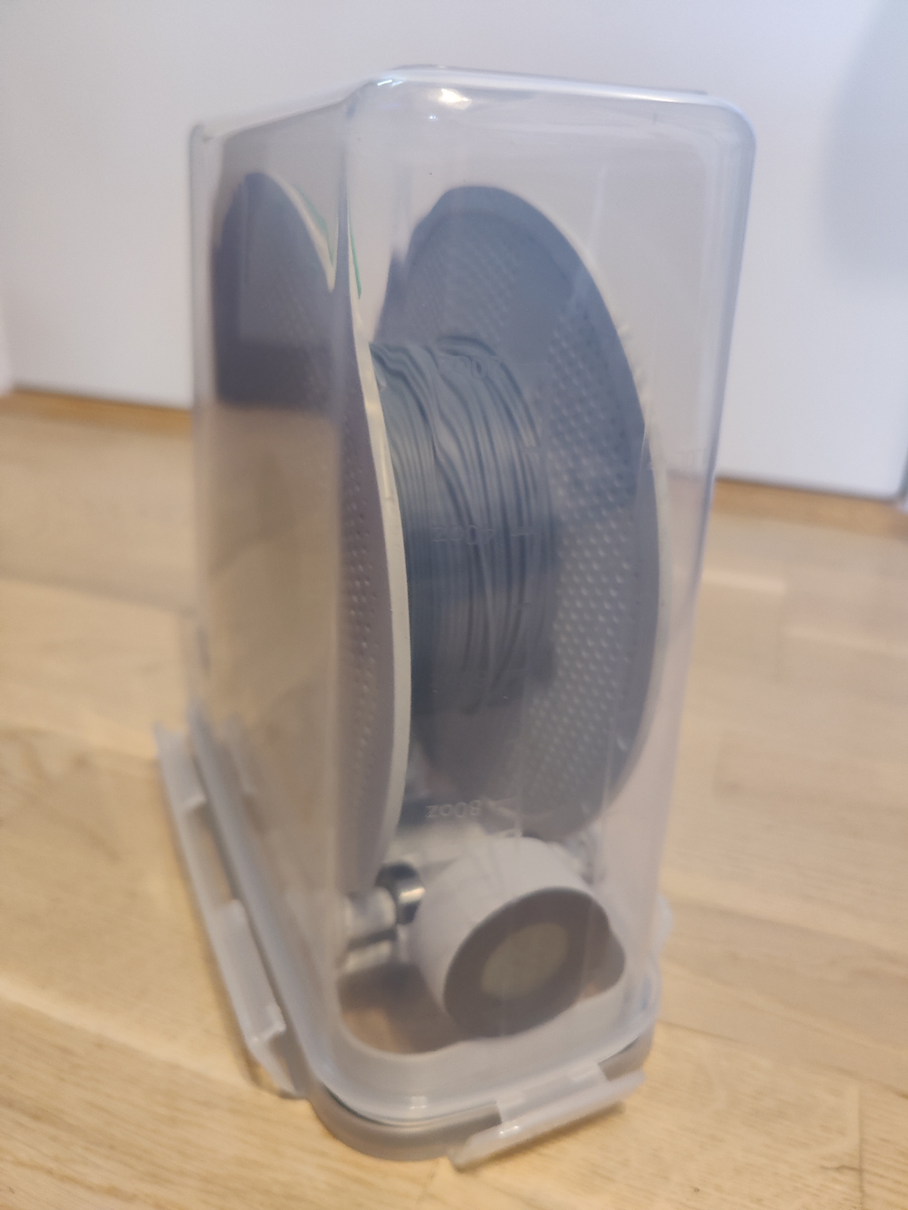 Upside Down Filament Dry Box with Round Hygrometer