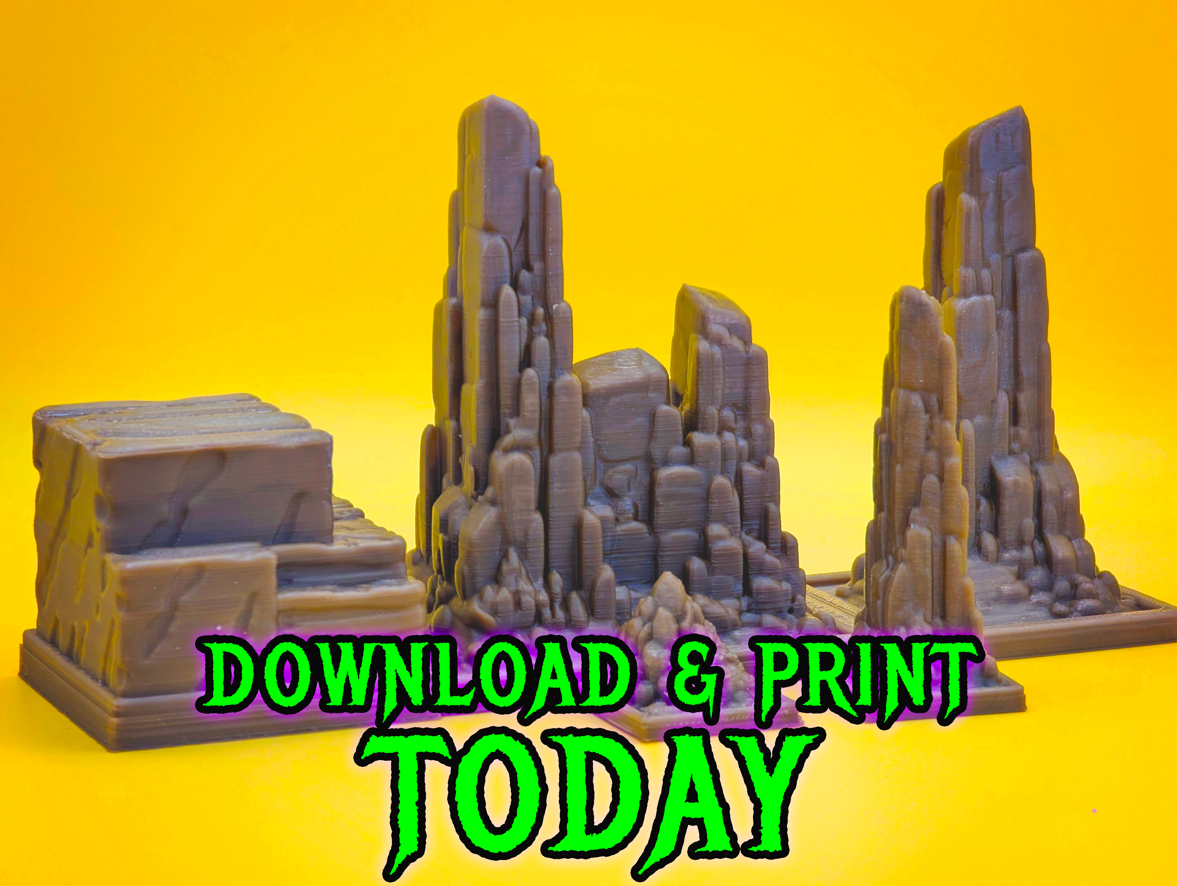 Rocks & Stone Terrain Pack for DnD/TTRPG