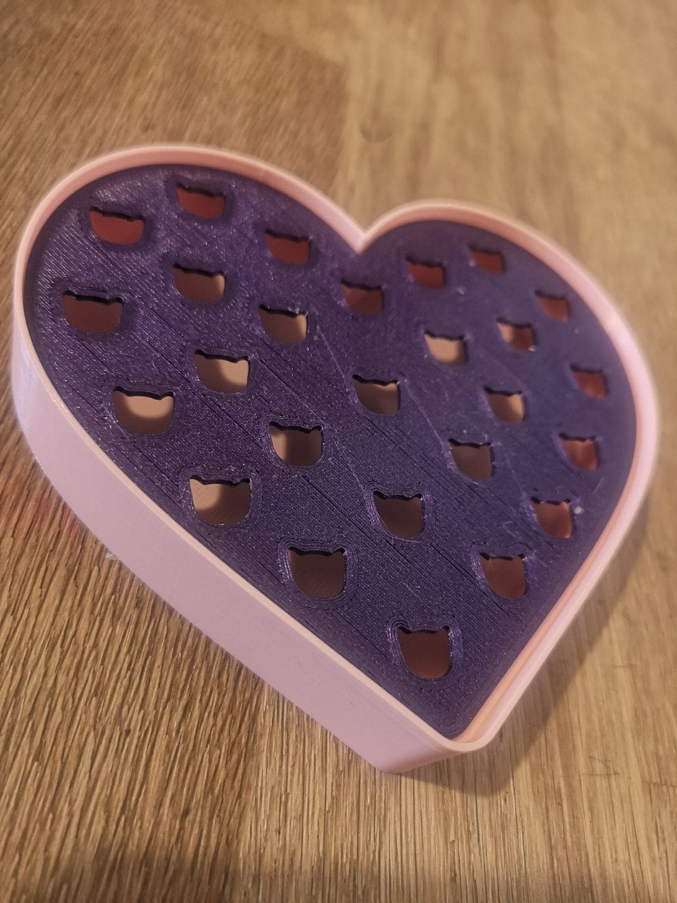 Cats soap dish heart