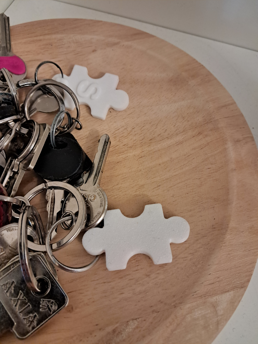 Puzzle Piece Keychain Holder