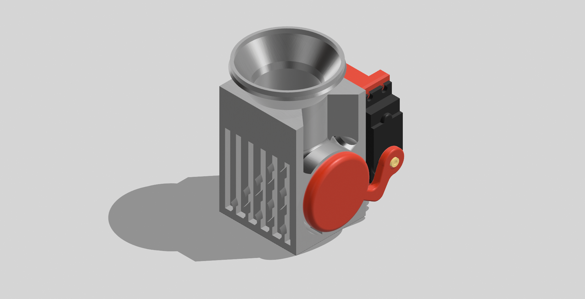 MG995 Servo holder. Pellet Dispenser System