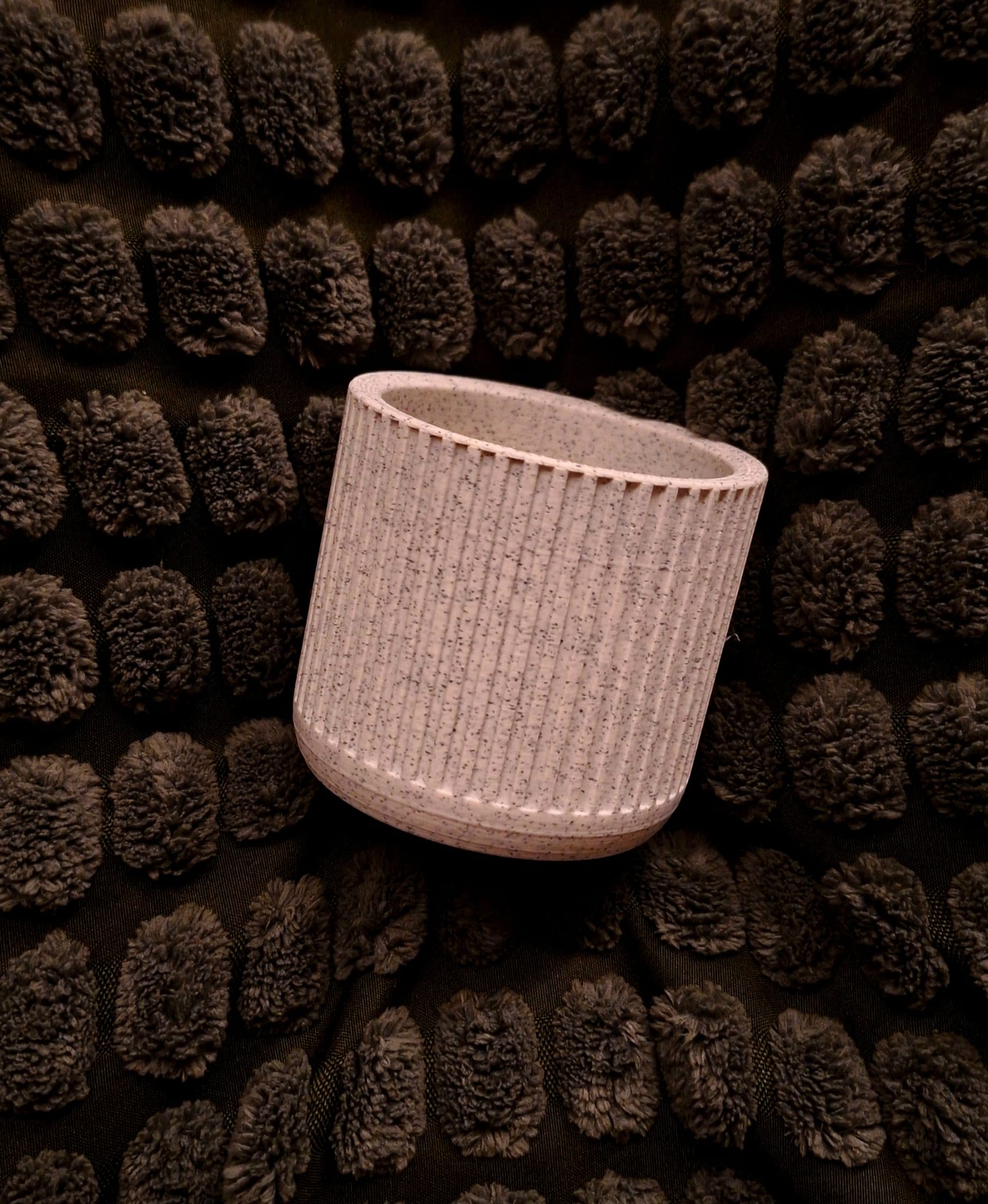ribbed succulent planter