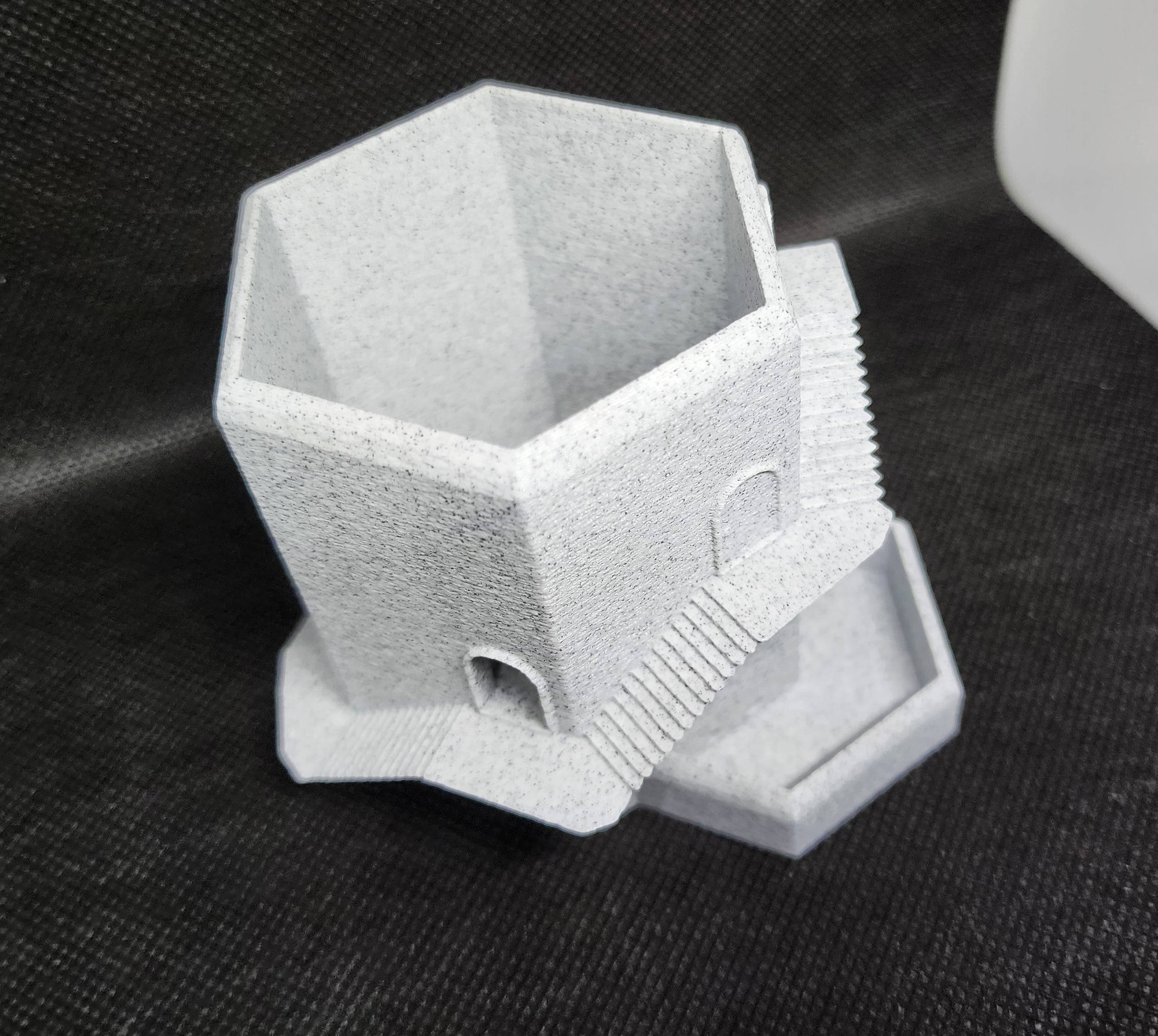 Hex Castle Planter w/ drainage 🜲