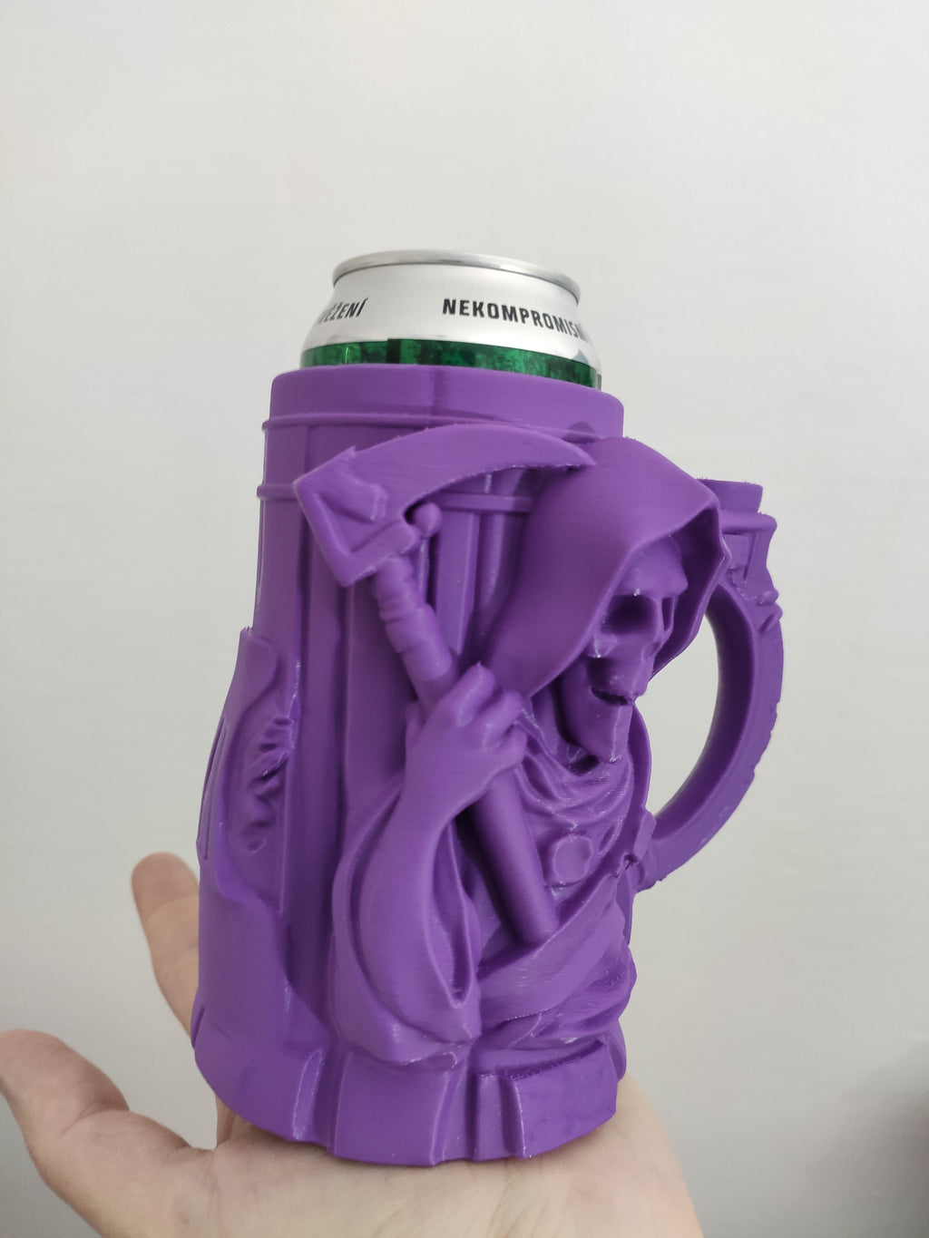 Grim Reaper Can Holder (0.5L+12oz Cans) - Beer mug
