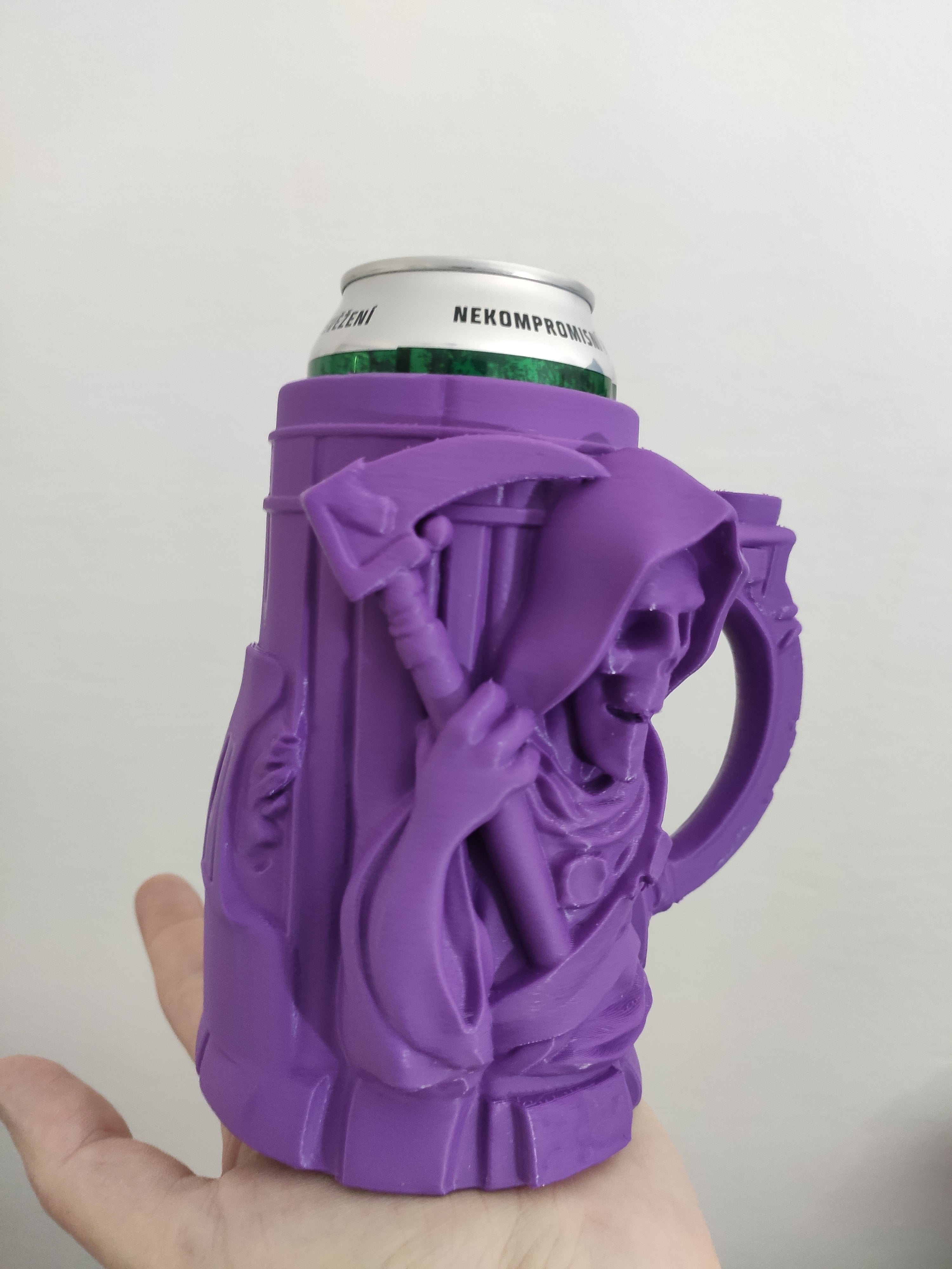 Grim Reaper Can Holder (0.5L+12oz Cans) - Beer mug