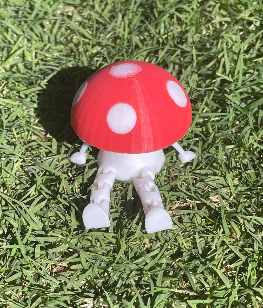 articulated toadstool with arms