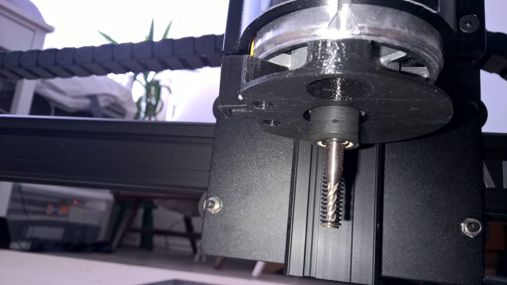 Improved DeWalt 611 Air Diffuser for X-Carve /w lock button