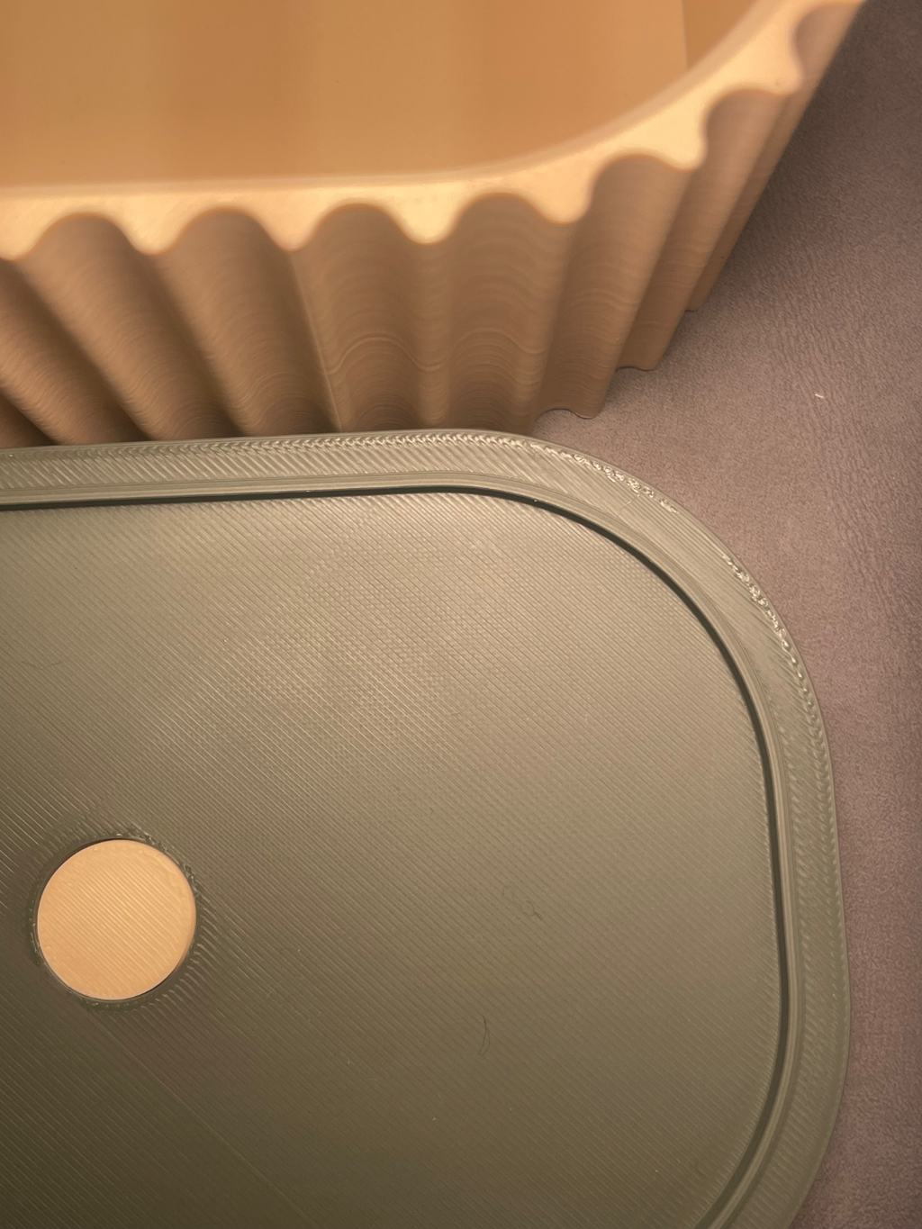 Ribbed Container With Lid For Storing Essentials