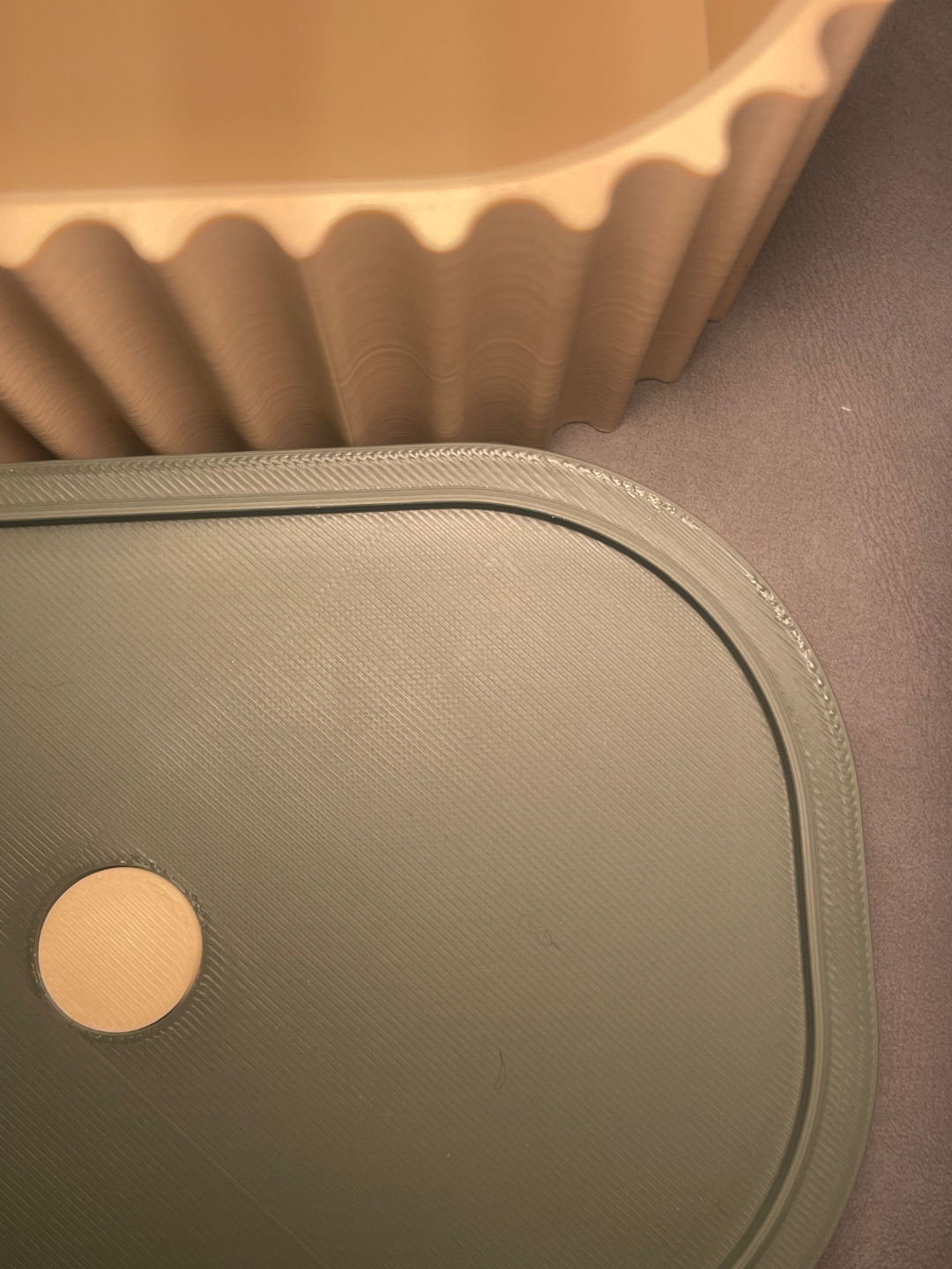 Ribbed Container With Lid For Storing Essentials