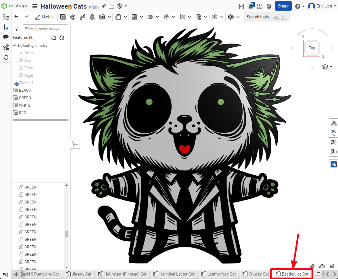 Beetlejuice Cat - User Requested