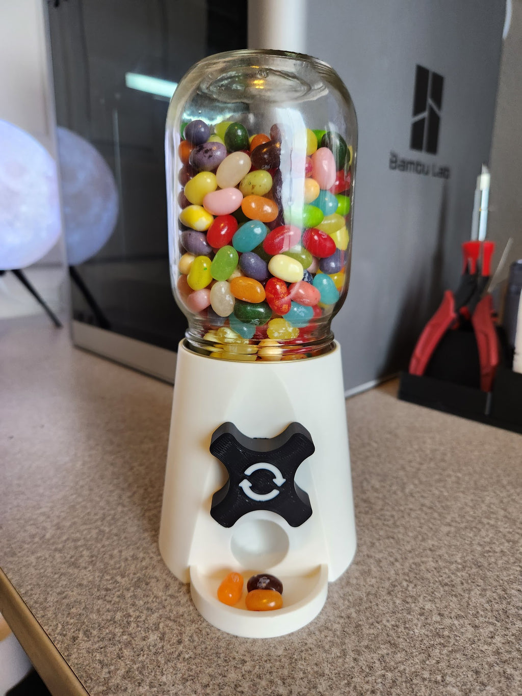 Simple Mason Jar Candy Machine