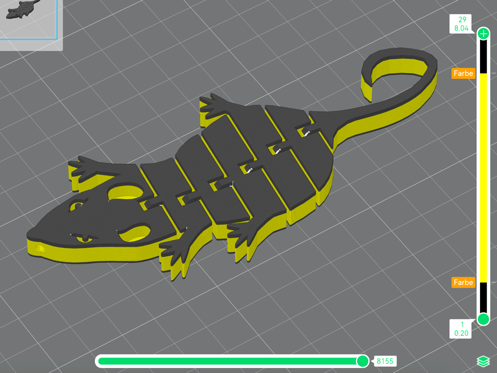 Flexi Rat Keychain
