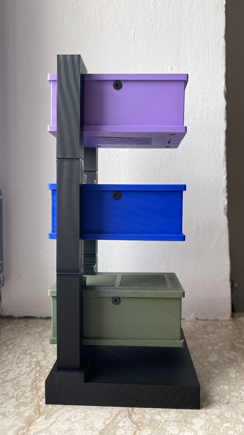 Case Stand for PI 5 Case with Geekworm X1001 NVME