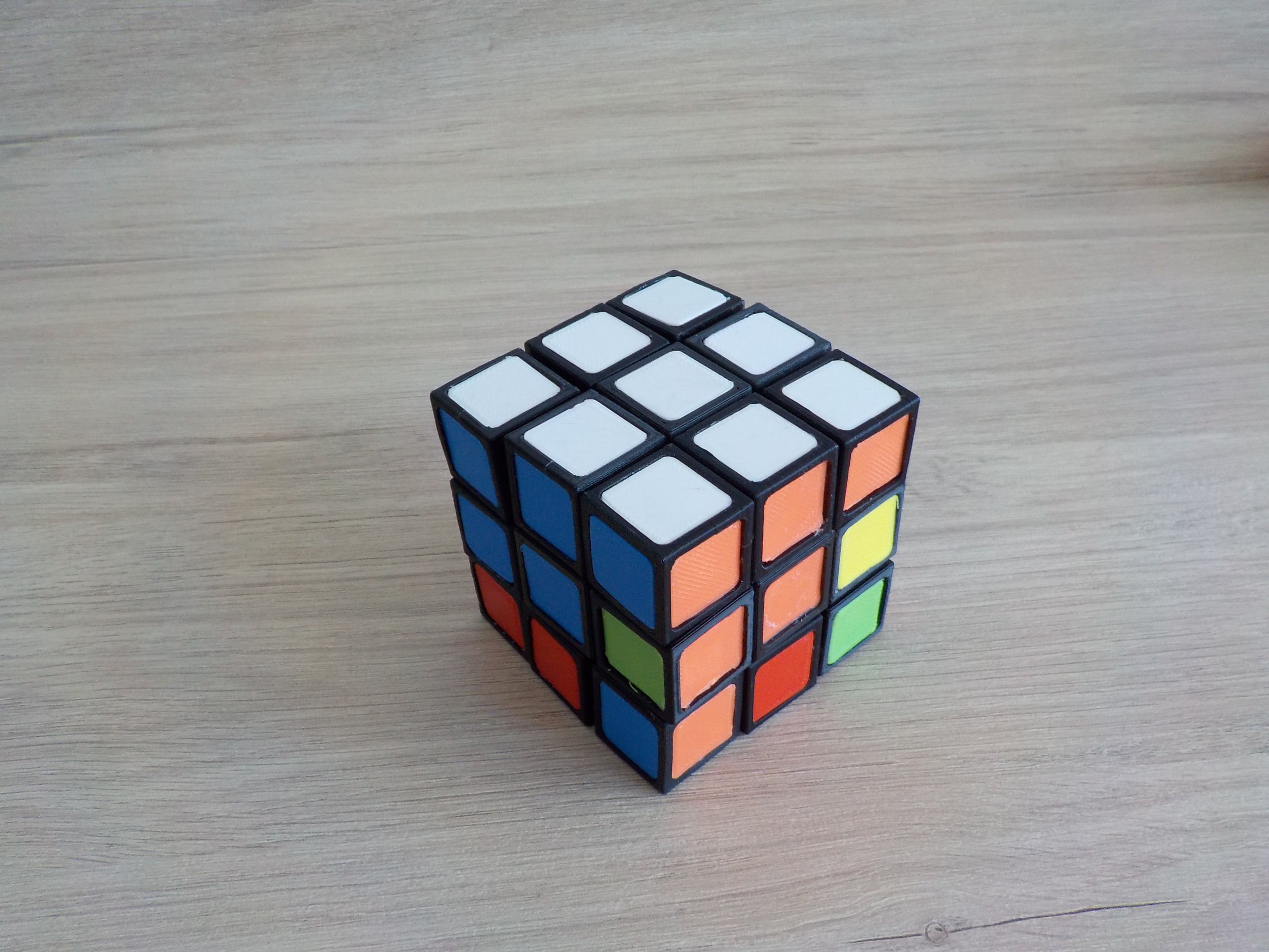 Rubik's cube fully 3D printable with no AMS