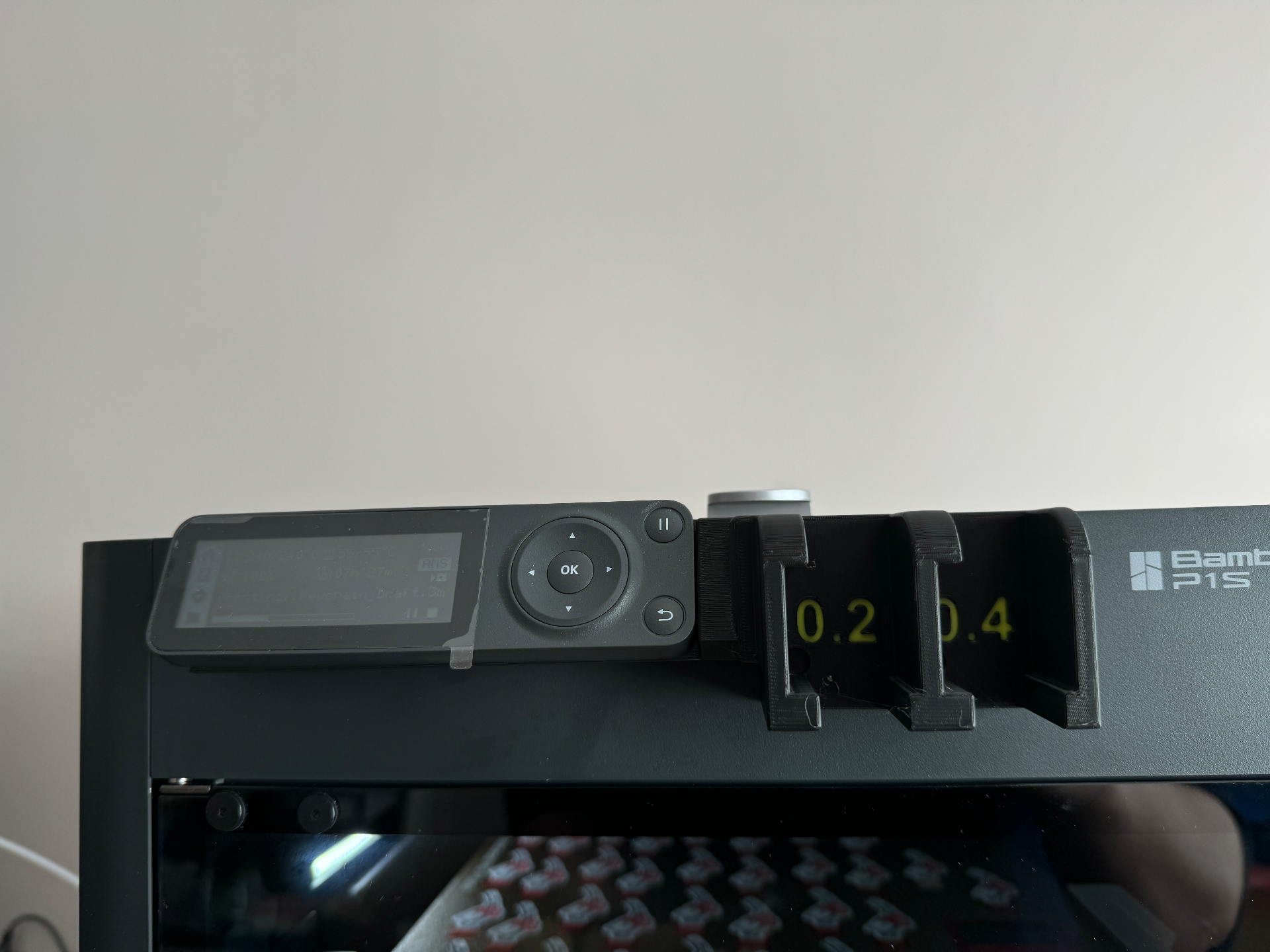 Bambulab P1S and P1P twin nozzle holder