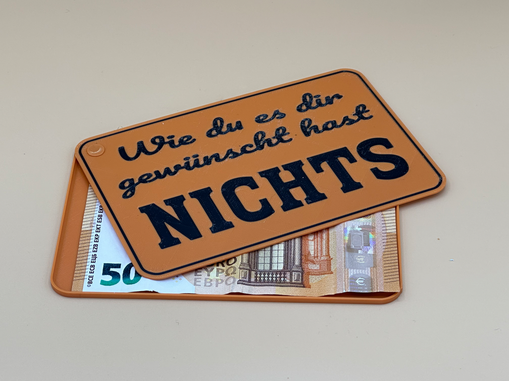 Nichts Geschenkbox Flach allgemein