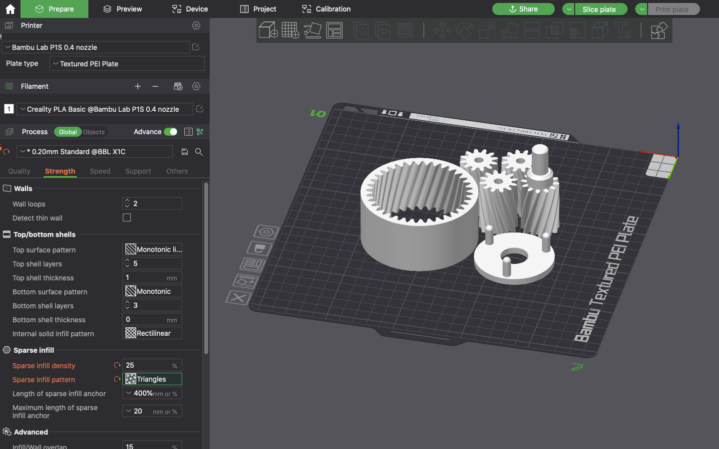 Desktop Planetary Gear Fidget Toy