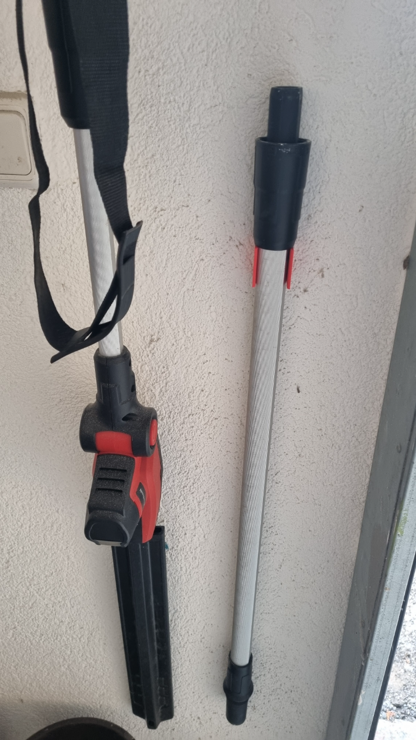 Einhell telescopic hedge trimmer wall hanger