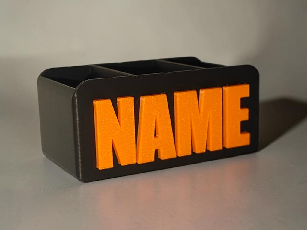 Custom Text & Name Desk Organizer Maker