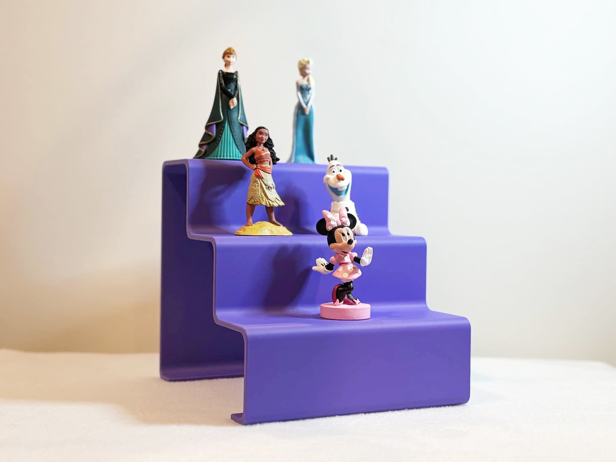 Small three tier display shelf
