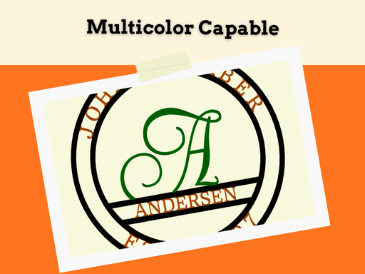 Make your own Circular Monogram Sign