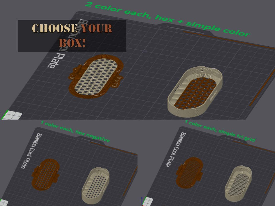 Hanging travel box - DND dice set sized