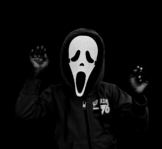 GHOST FACE MASK FOR KIDS AND ADULT SIZE'S