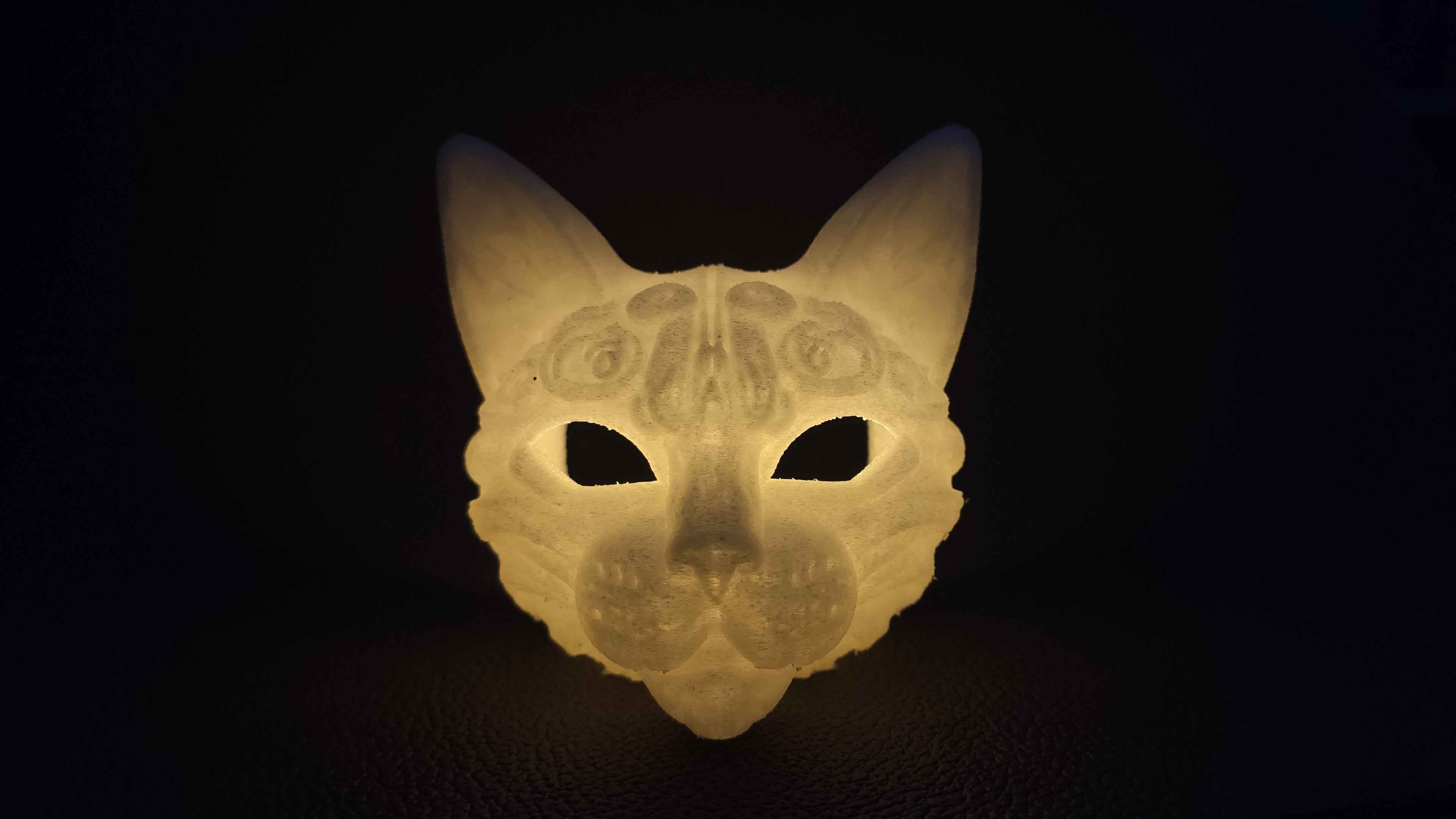 Cat Head - LED tea light holder