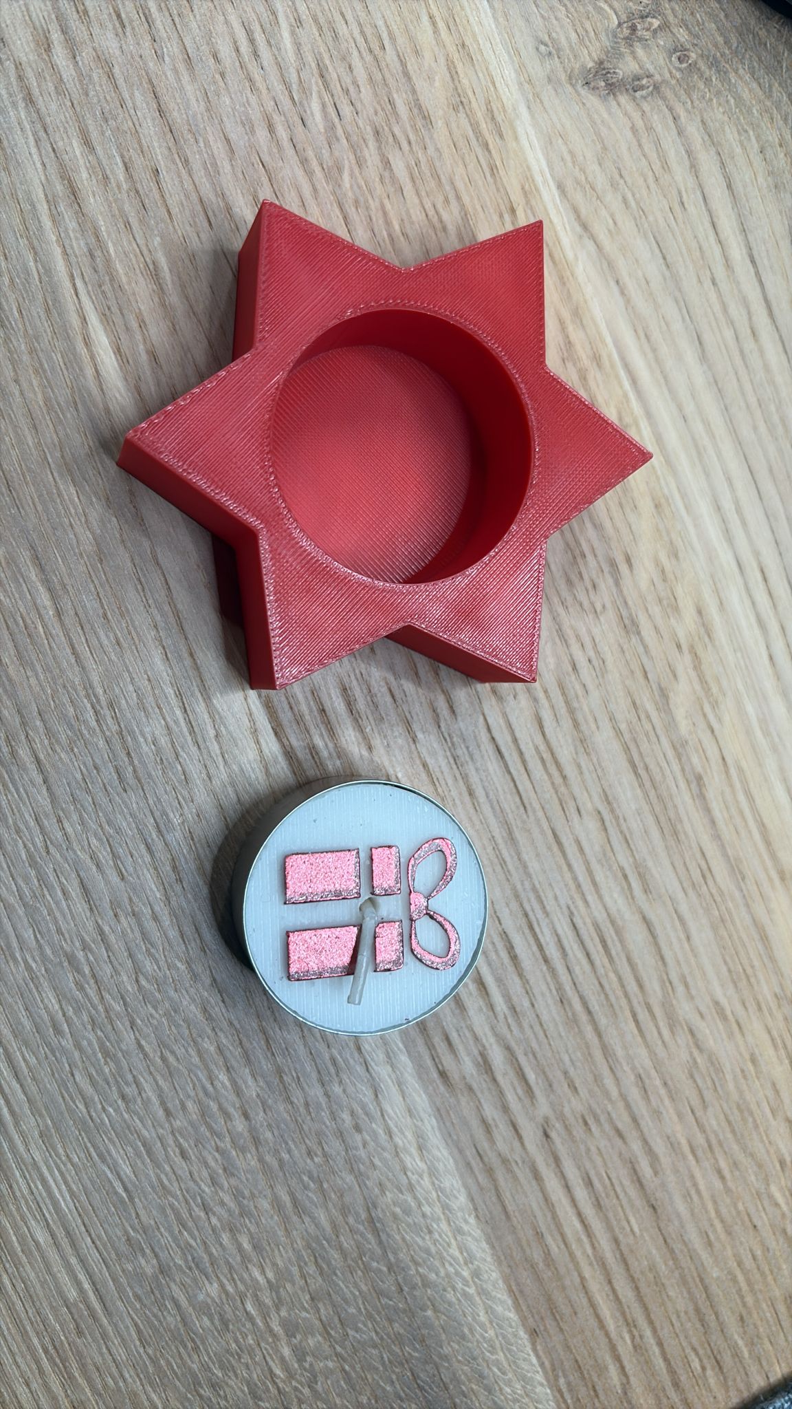 Teelichthalter Weihnachtsstern