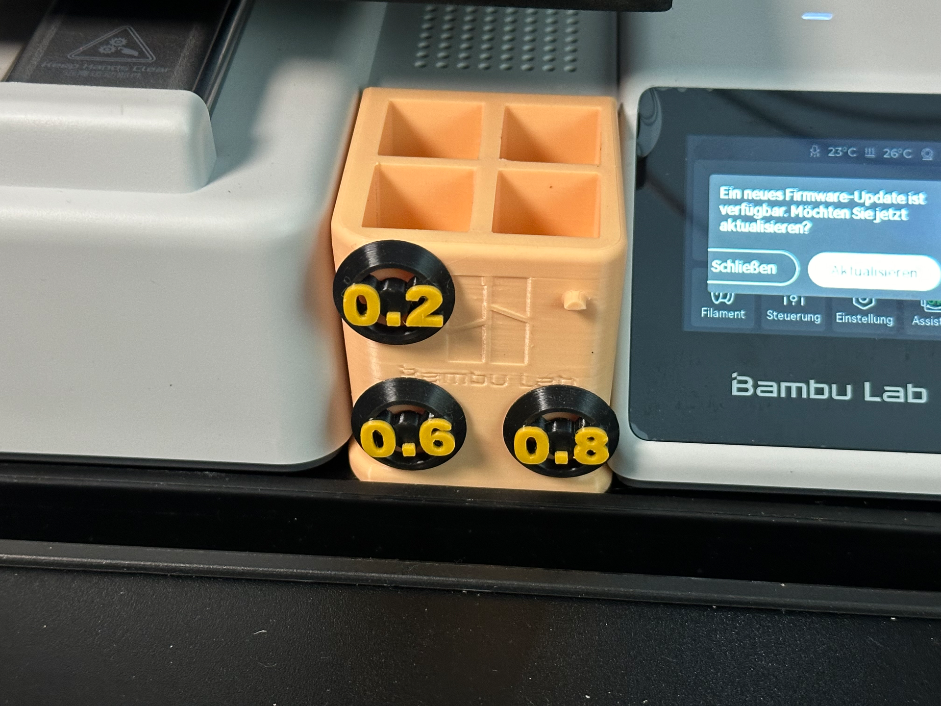 Nozzle Container box with Status Disc (FMD) for Bambu Lab A1 Mini