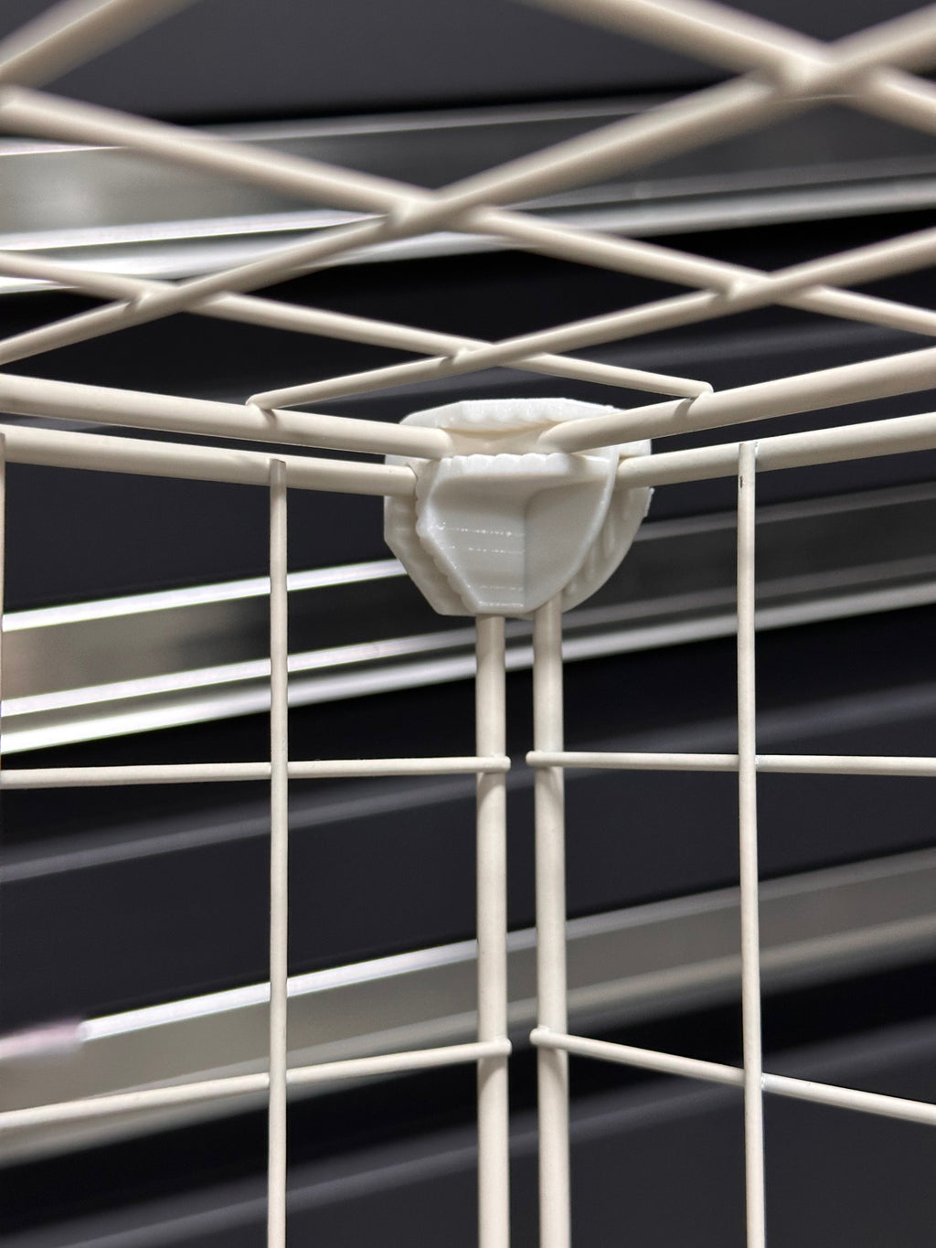 Simplified Wire Cube Rack Storage Connectors
