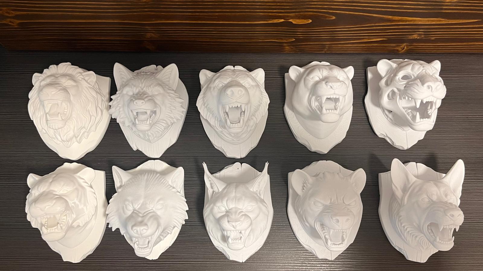 Tiger Head Bust - Wall Mount