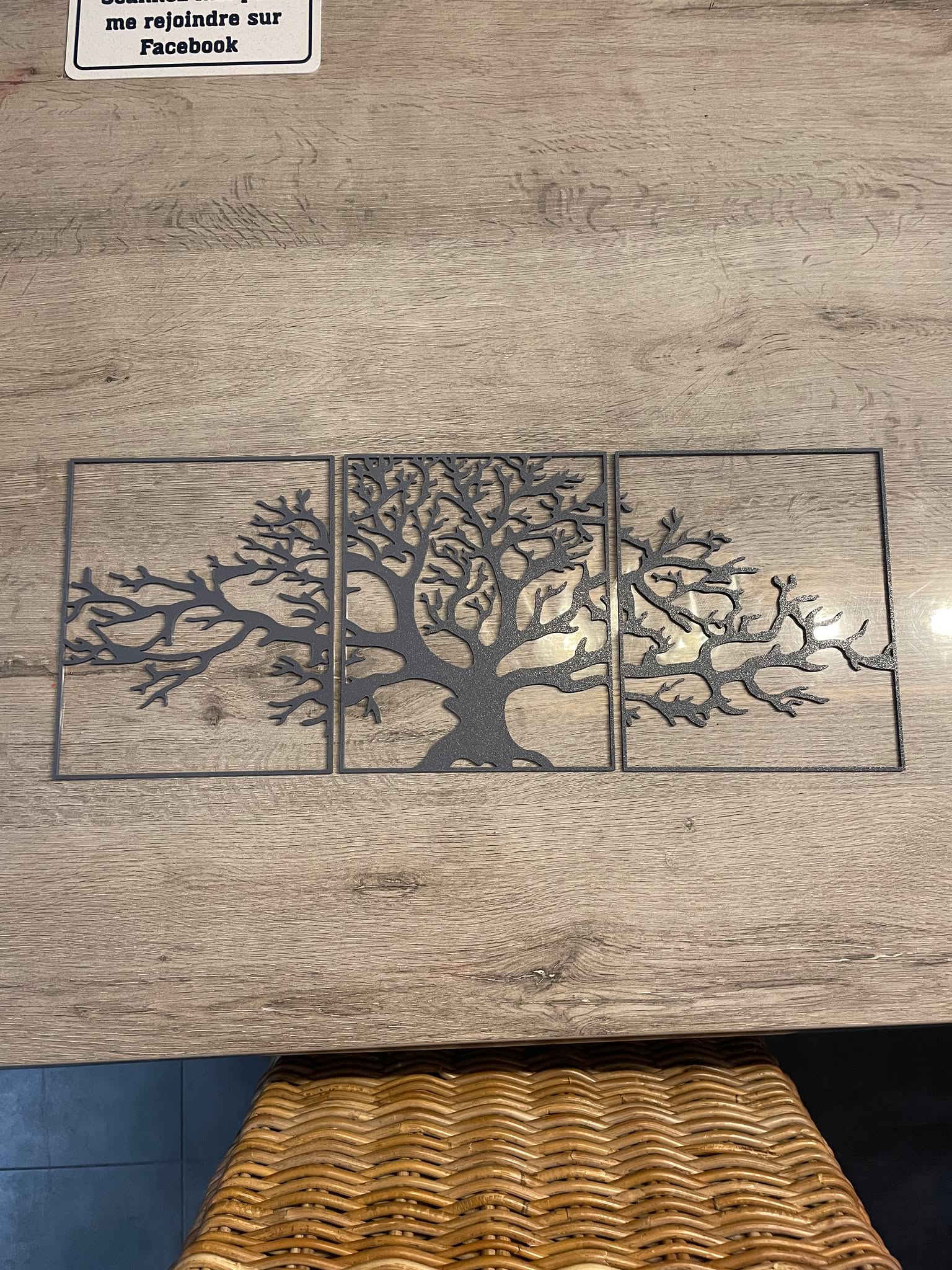Cadre arbre de vie en 3 morceaux