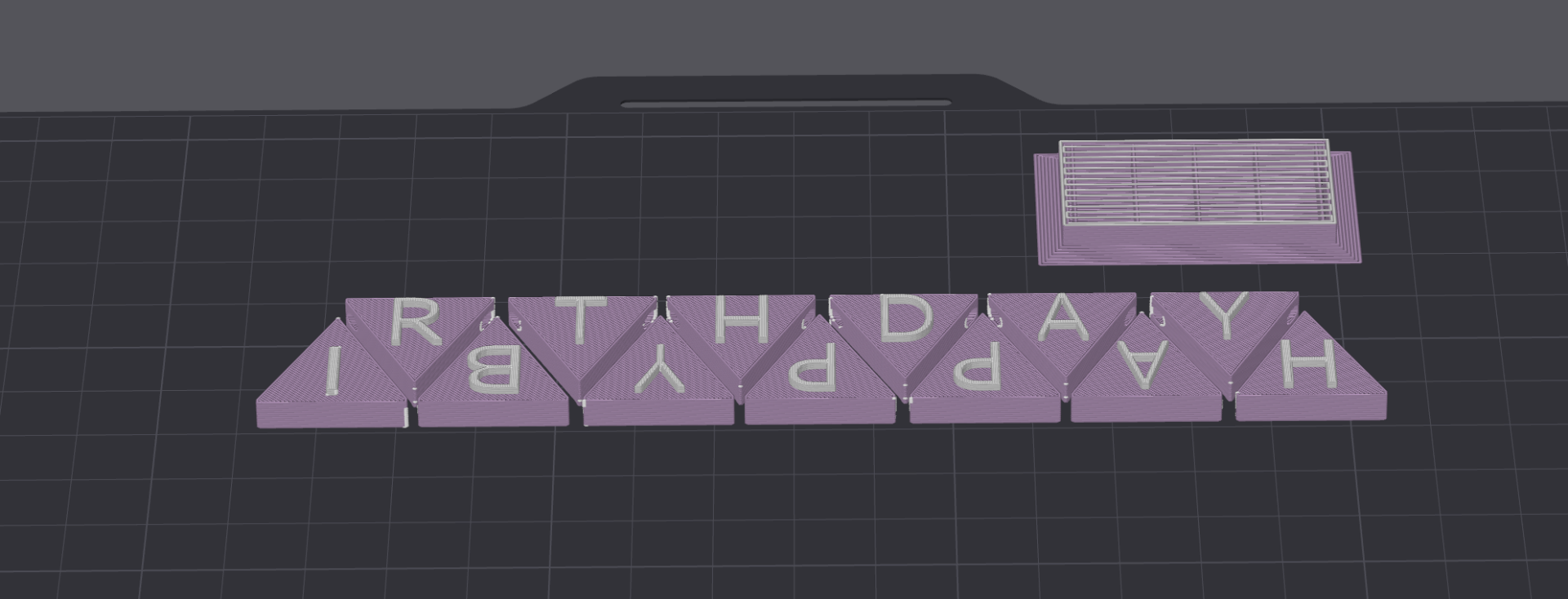 Happy Birthday ABC bunting flag pennant chain Wimpelkette