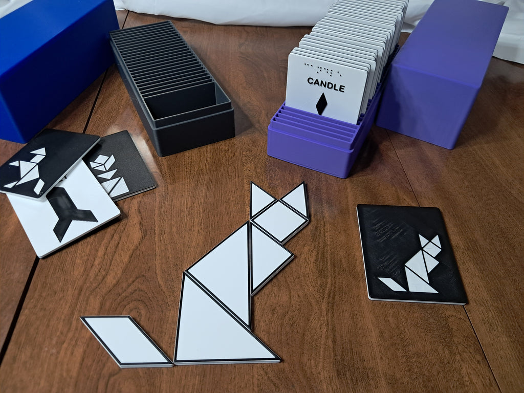 Tangram set for the blind and low vision