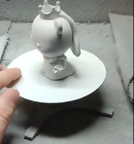Rotating turntable for easier miniature painting
