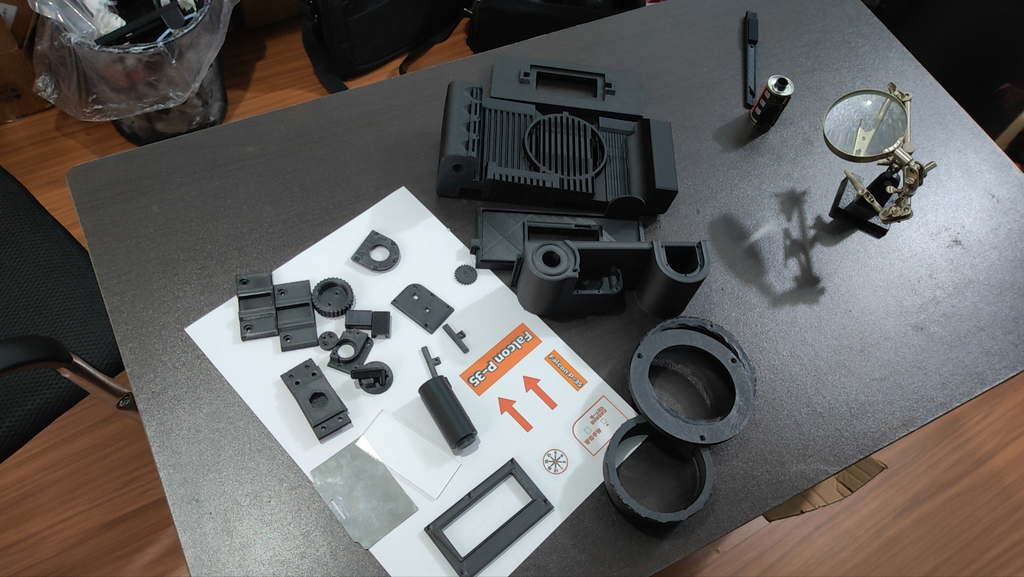 3D打印135宽幅胶卷相机Falcon P-35项目 哈苏xpan
