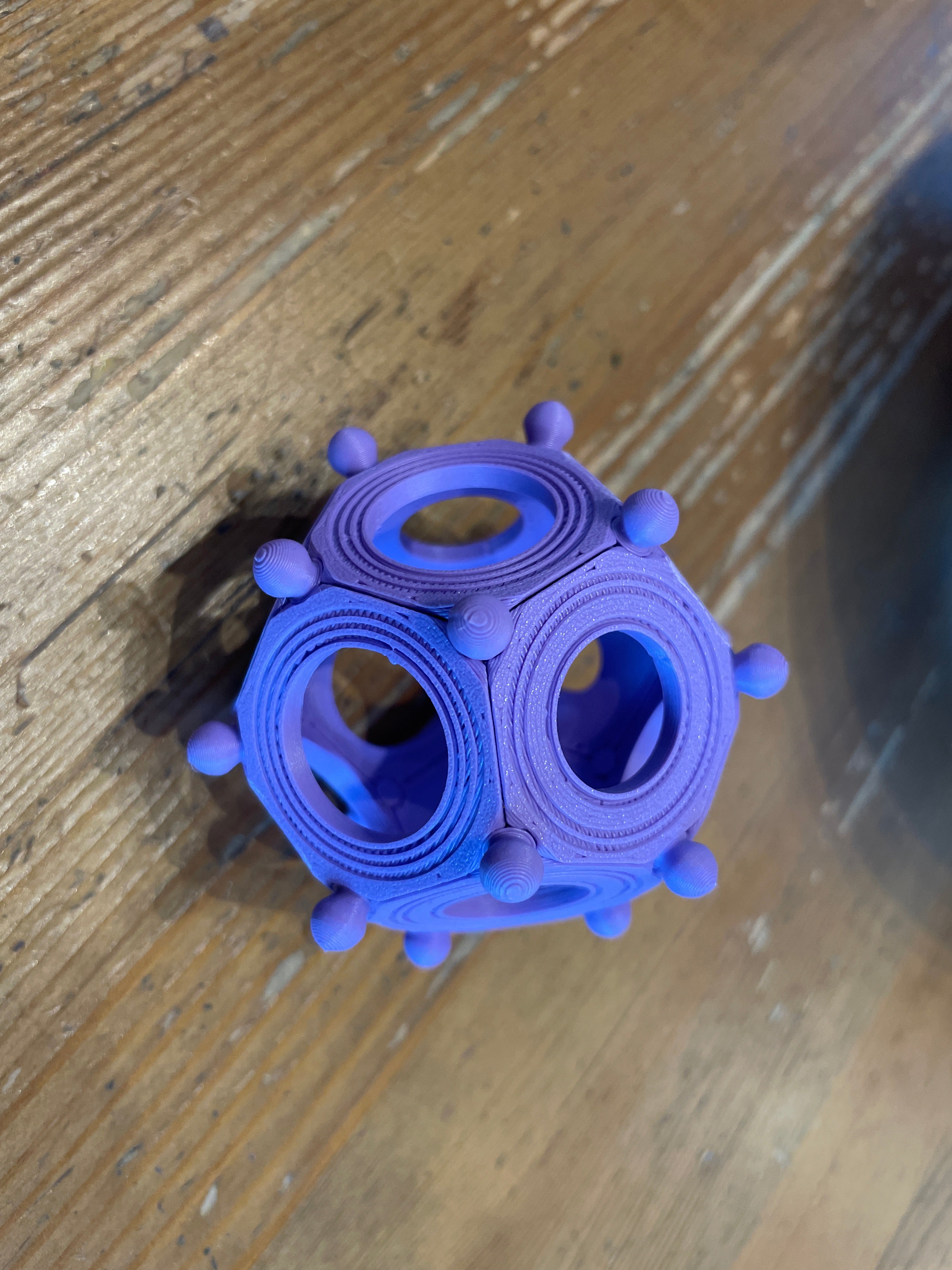 Roman Dodecahedron 2.0 - Folding Flat Print