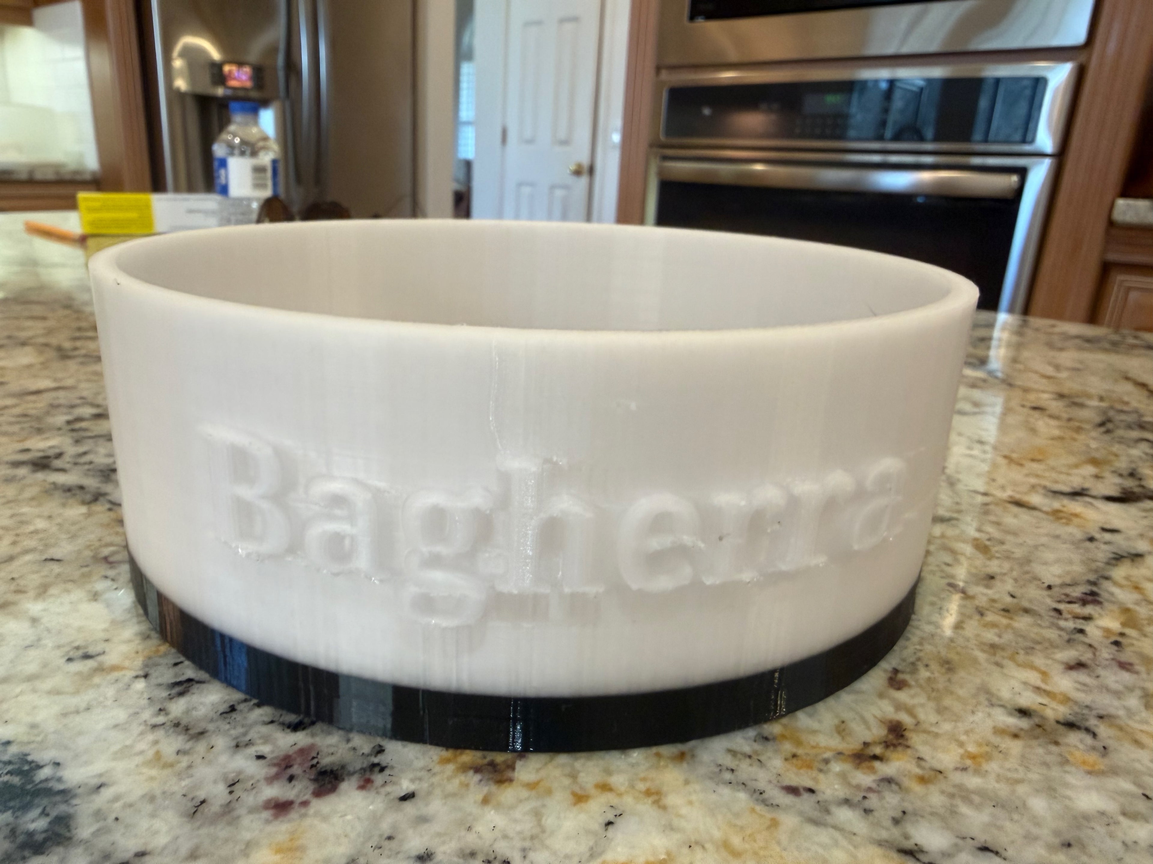 Customizable Translucent PETG Dog Bowl AMS Ready