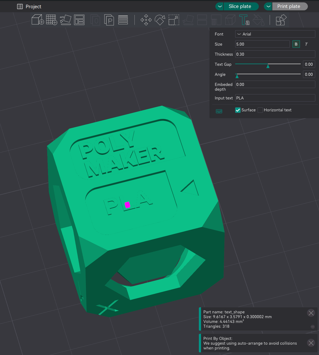 INFILL3D-CALIBRATION CUBE/FILAMENT SWATCH/FIDGET CUBE