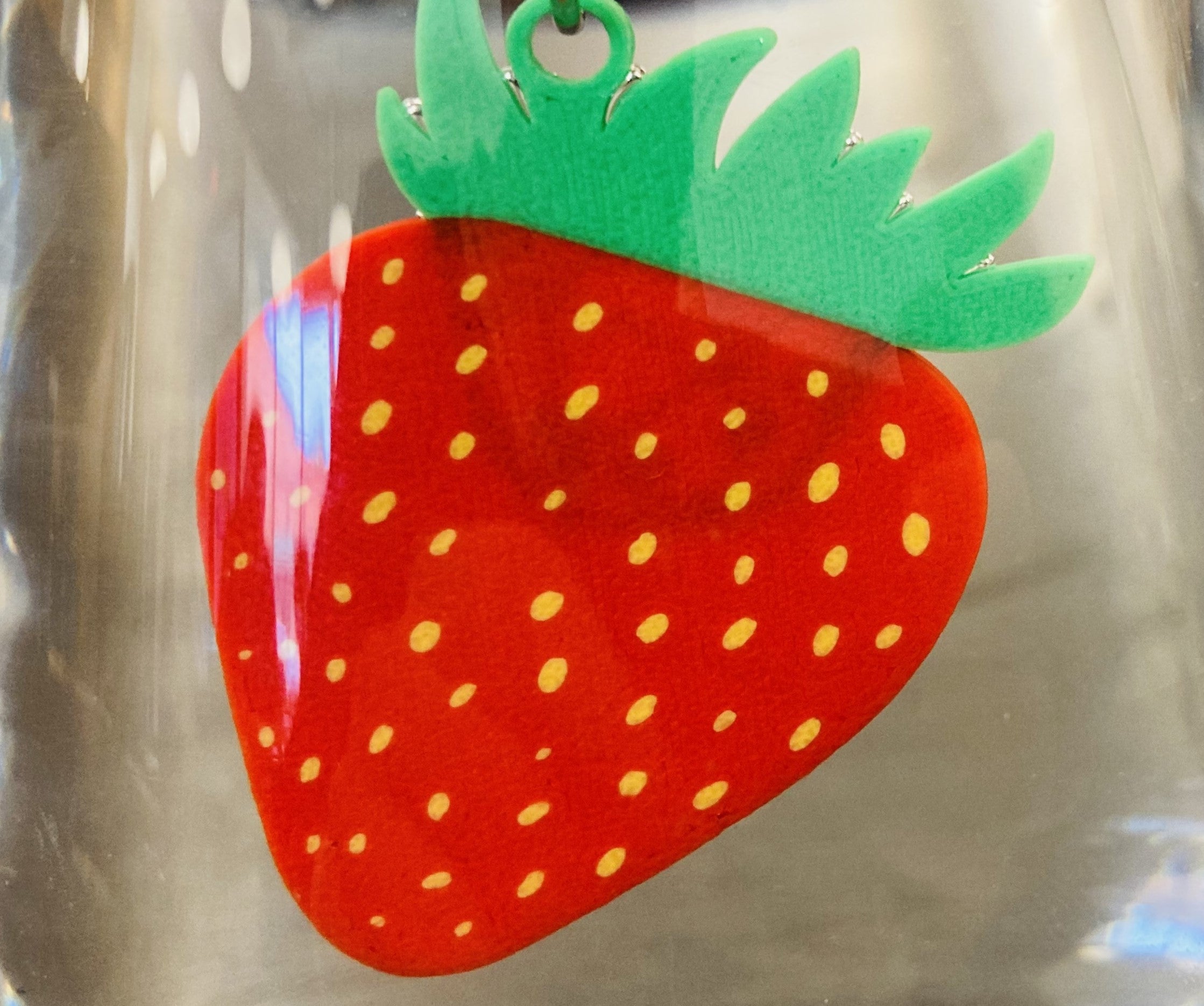 Strawberry Keychain - High and Low Detail Versions