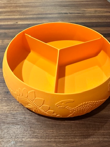 Dinosaur bone catch all snack bowl